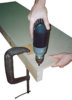 clamping is critical when attaching the panels to the frame