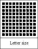 letter size