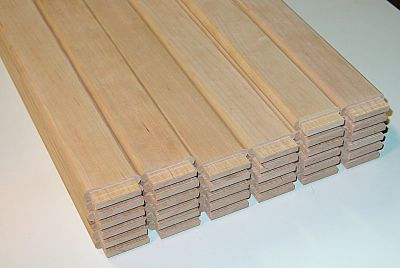 the bottom end of each slat received a tenon