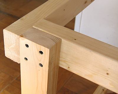 detail of frame construction