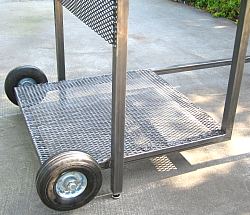 wheels can be connected to the undershelf to allow for mobility